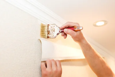 Pose de papier peint à Saint-Étienne-des-Oullières — revêtements muraux et toiles de verre